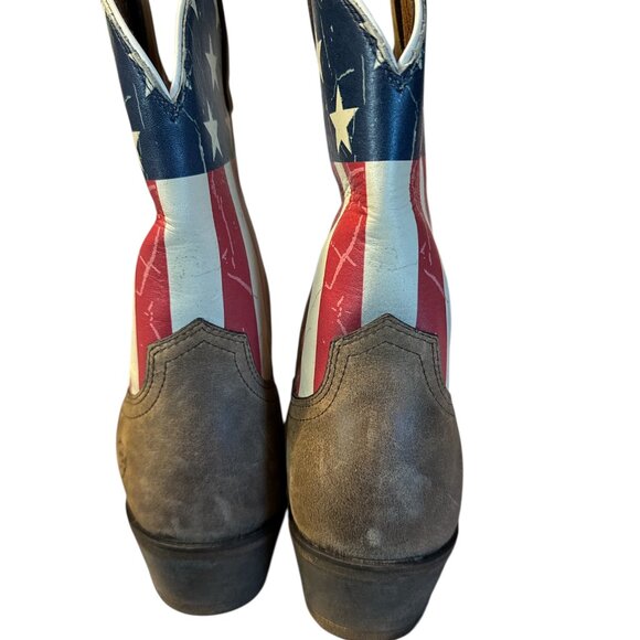 Ariat Women's Boots Size 8B Snip Toe Patriotic American Flag 4th Of July - Picture 7 of 7